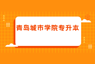 2023年青岛城市学院专升本招生简章