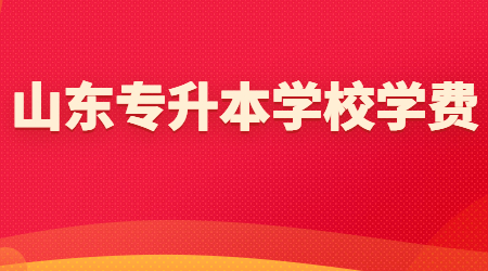 2023年山东统招专升本各学校学费标准!(图1)