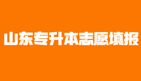 2022年山东统招专升本志愿填报如何排列?