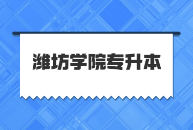 2022年潍坊学院专升本录取情况