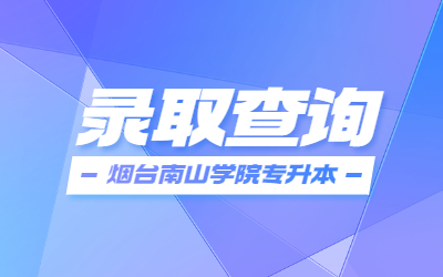 2023年烟台南山学院专升本退役士兵免试征集志愿综合考查成绩及录取查询