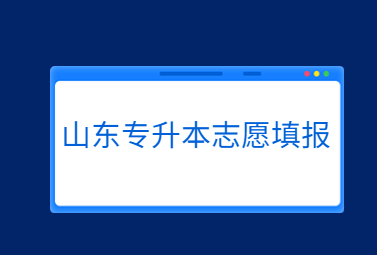 2024年山东统招专升本报志愿是能填几个专业?