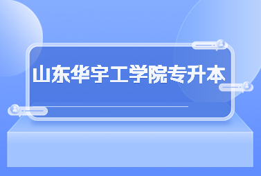 2023年山东华宇工学院专升本校荐招生计划公布!