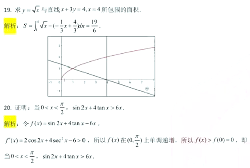 2022年山东统招专升本考试高等数学二真题及答案(图5) 2022年山东统招专升本考试高等数学二真题及答案(图5)